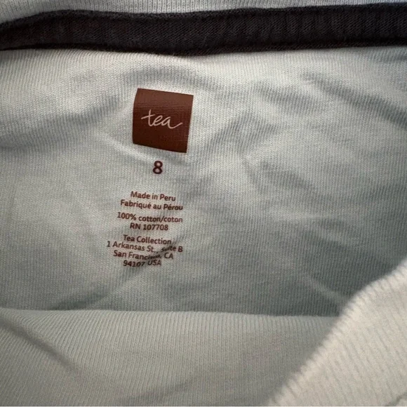 Tea Collection Colorful Koi Graphic Tee Size 8 - Picture 2 of 3